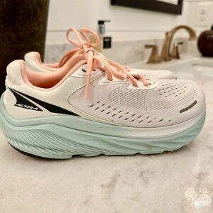 Altra White and Pink Athletic Shoes with Cushioned Sole